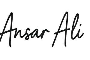 ansar ali signature